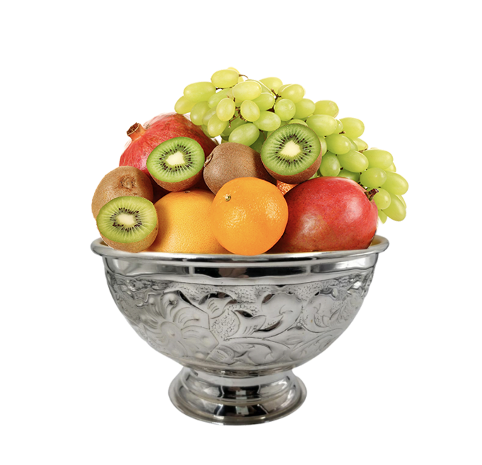 Silver Bowl Flower Design 925 sc7" w x 4.5 H " - LEHADAR