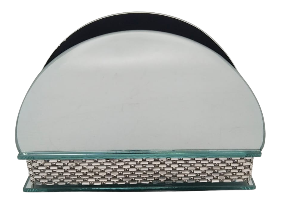 Lace Mirror Napkin Holder 9" - LEHADAR