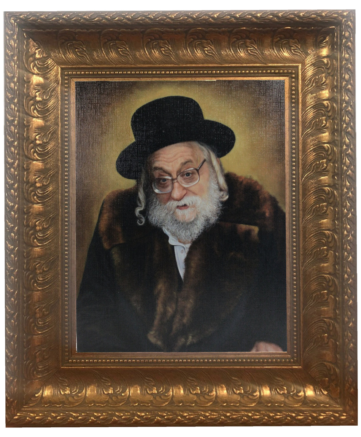 Rachmastrivka Rebbe Framed Picture-Painting, size: 11*14 - LEHADAR