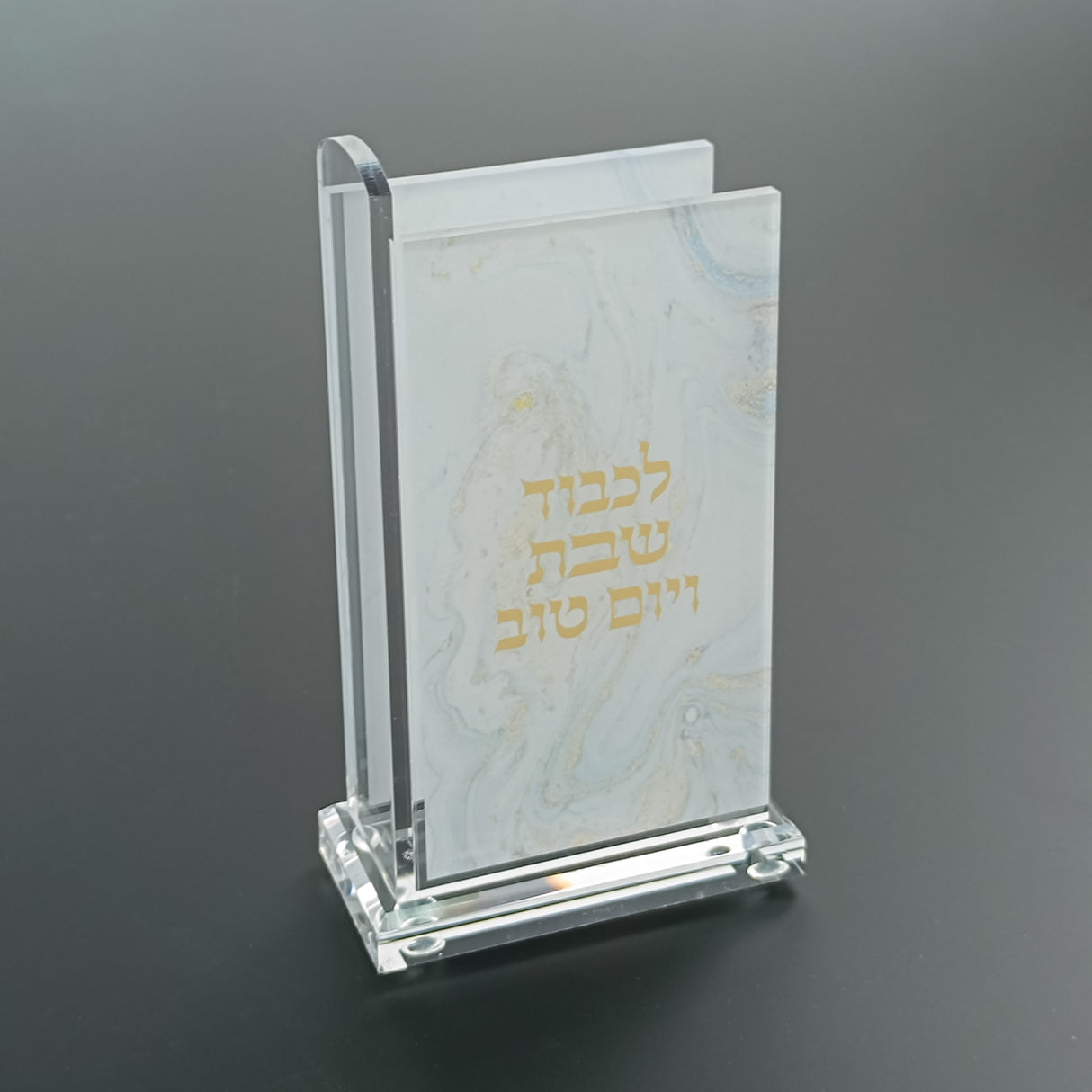 Acrylic Match Box with Design 4.75"x2.75" - LEHADAR