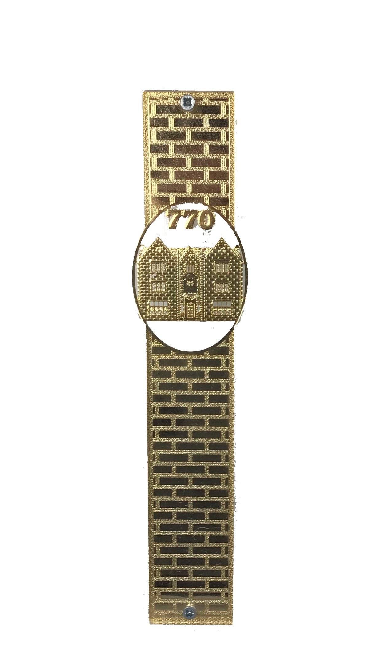 24K Gold Mezuza Case- 15cm - LEHADAR