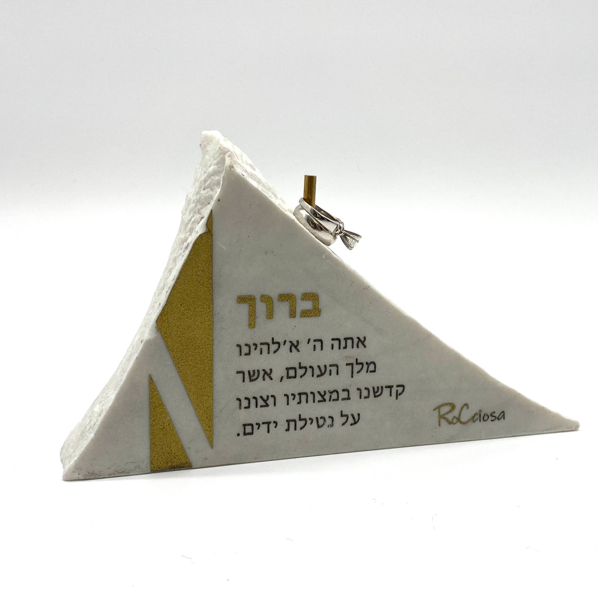 Netilas Yadayim – One-of-One Handcrafted Stone Judaica Artwork | RoCciosa