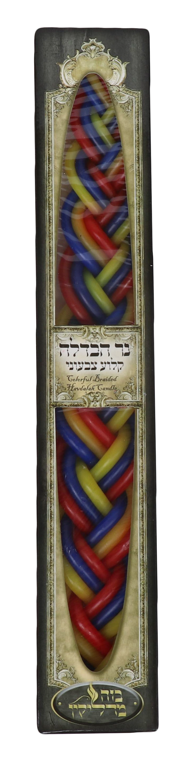 Havdalah Candle Colorful 10 x 1.5" (12x120) - LEHADAR