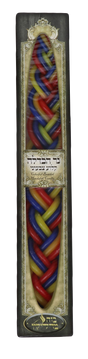 Havdalah Candle Colorful 10 x 1.5" (12x120) - LEHADAR