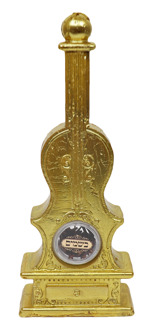 Violin Havdalah Candle With Besomim Gold - LEHADAR
