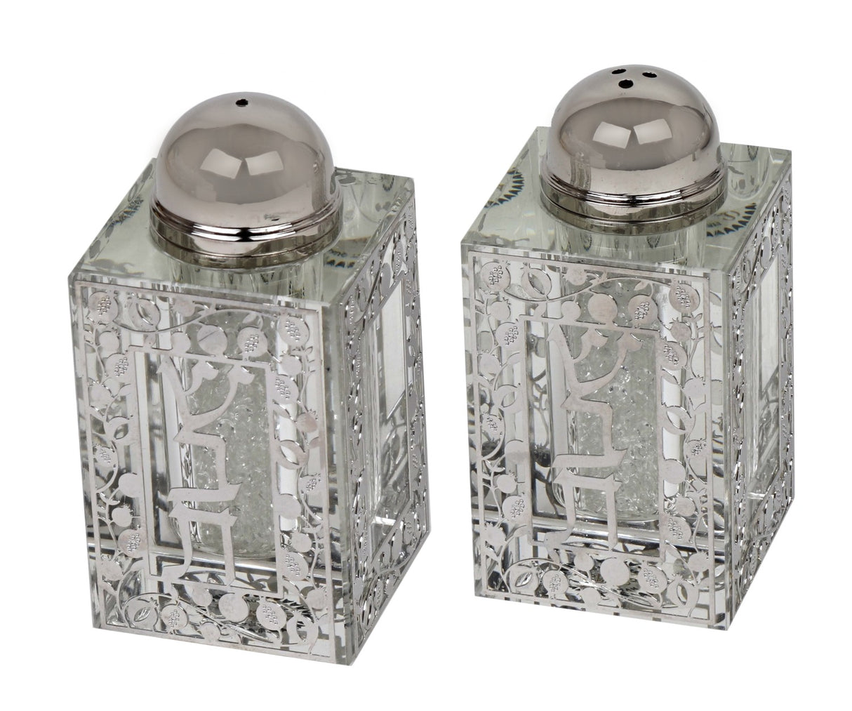 Set of Salt And Pepper Shaker pomegranate Shabbat Design - LEHADAR