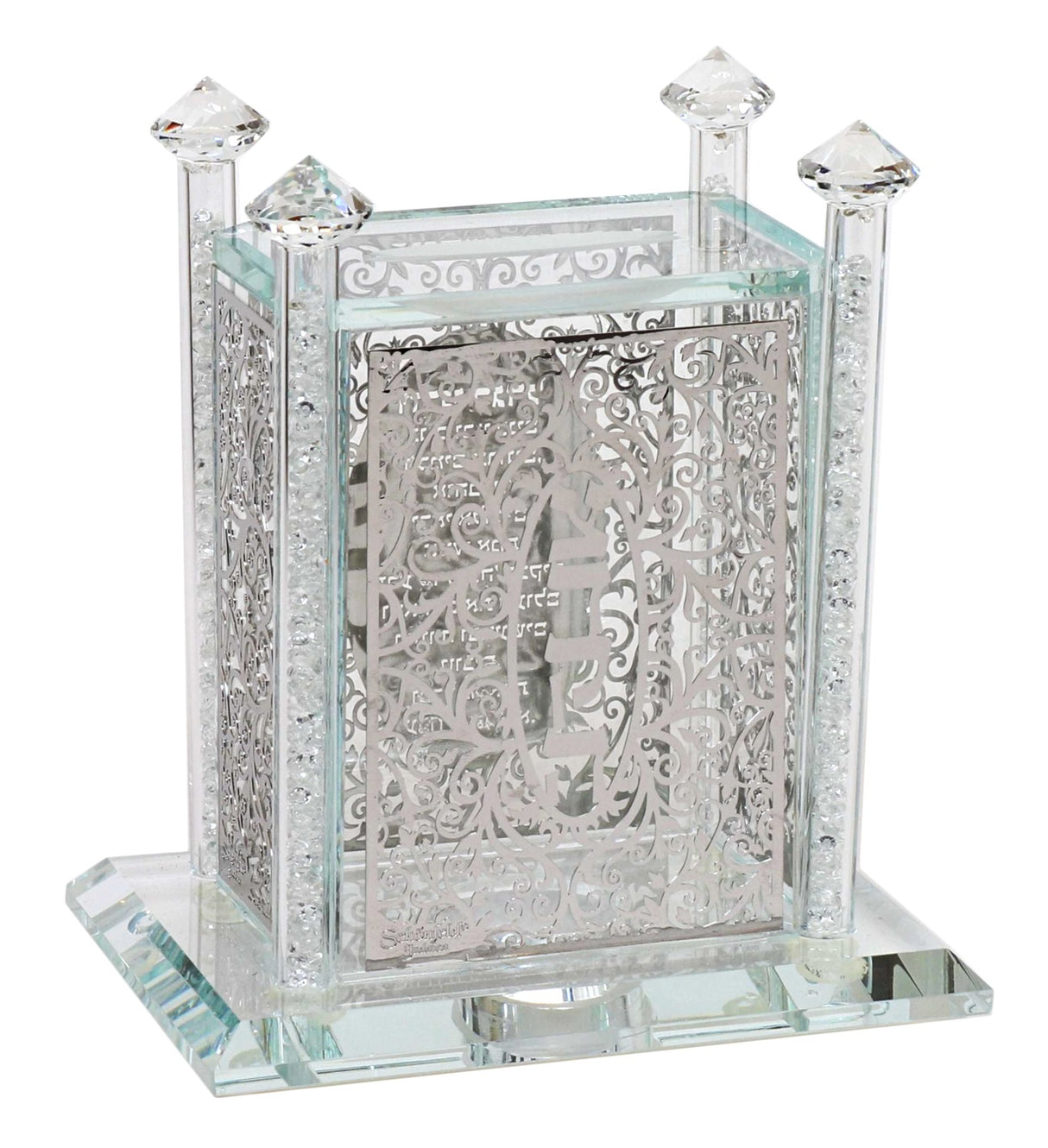 Crystal Tzedakah Pushka With 5x4x6" - LEHADAR