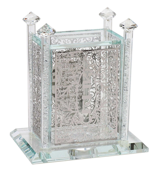 Crystal Tzedakah Pushka With 5x4x6" - LEHADAR