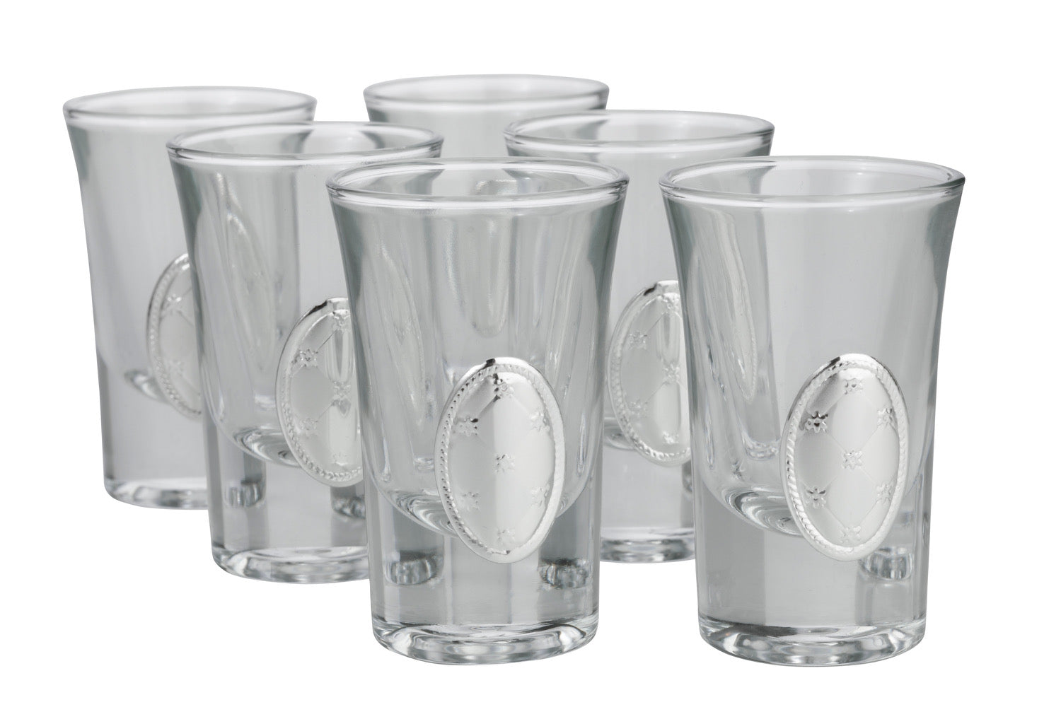 Set of 6 Cups with Silver - LEHADAR