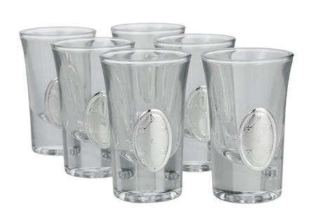Set of 6 Cups with Silver - LEHADAR