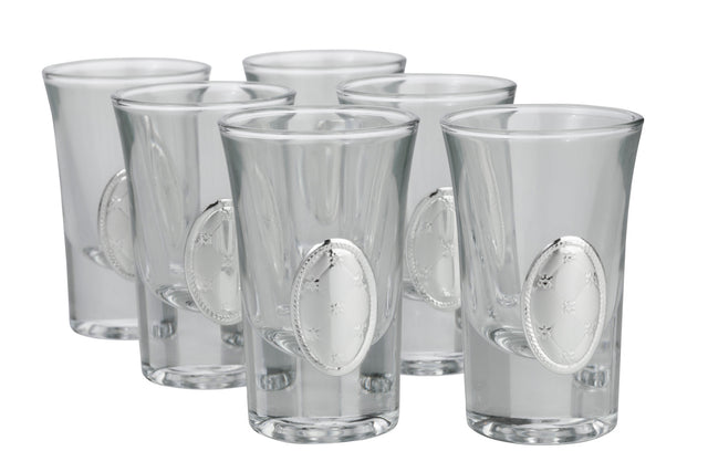 Set of 6 Cups with Silver - LEHADAR
