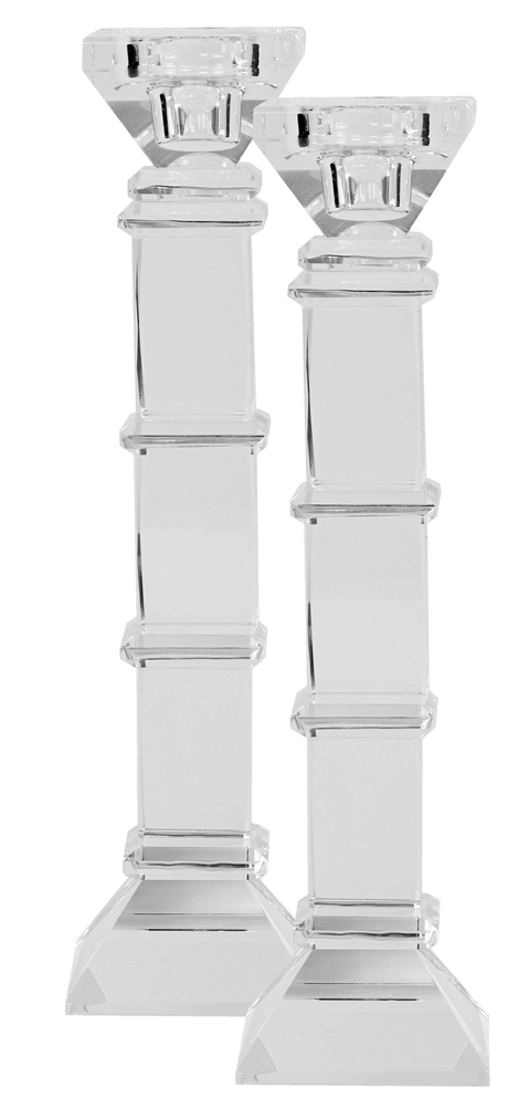 Crystal Candle Sticks 9" - LEHADAR