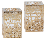 Crystal And Gold Tealight Candle Holder - LEHADAR