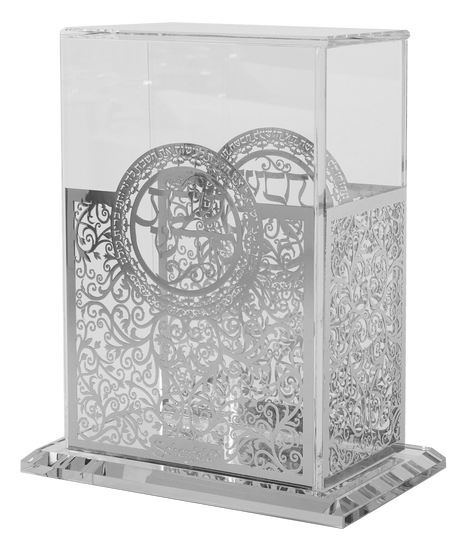 Crystal And Silver Bencher Holder 7.5"H X 5"W - LEHADAR