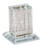 Crystal Havdalah Holder With Silver Plate - LEHADAR