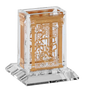 Crystal Havdalah Holder Gold Plate 3x3.5" - LEHADAR