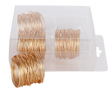Gold Wired Napkin Ring set of 4/pvc box, - LEHADAR