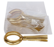 Gold Tassel Napkin Ring set of 4/pvc box, - LEHADAR