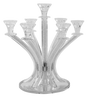 Candelabra 7 Light Silver Stones 14" - LEHADAR