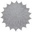 Silver Blooming Leather Look Laser cut Placemats 15" (12pcs) - LEHADAR