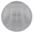Silver Classic Leather Look Laser Cut Placemat 15" (12 pcs) - LEHADAR