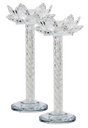 2 Pcs Crystal Candle Holder 9" - LEHADAR