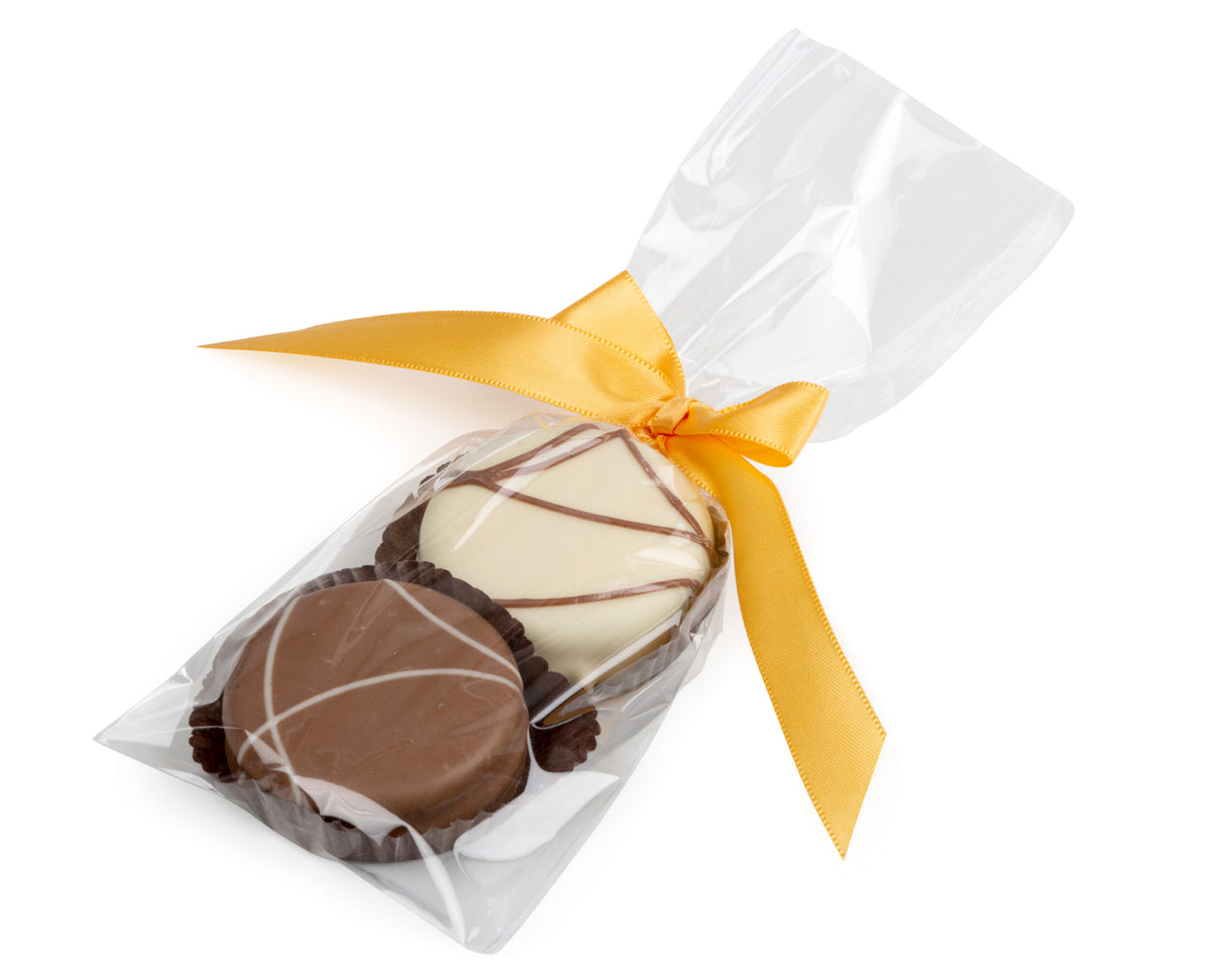 2 piece chocolate dipped cream biscuits CW-21