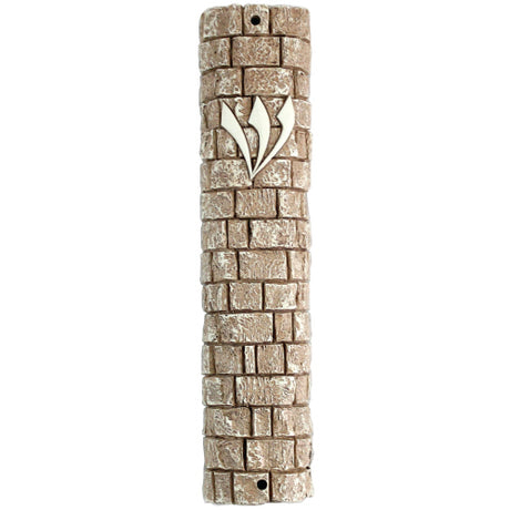 Pol Stone-Like Mezuzah 20 Cm- Kotel Stones - LEHADAR