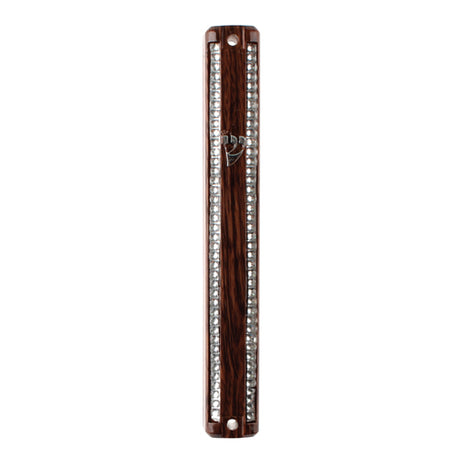 Plastic Mezuzah Brown 12 Cm - Rubber Plug ` - LEHADAR