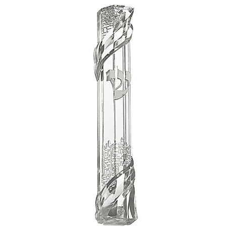 Plastic Clear Mezuzah With Rubber Plug - LEHADAR