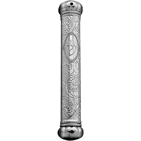 Plastic Silver Crown Mezuzah 15 Cm- Ornaments - LEHADAR