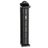 Wooden Black Mezuzah - Squares - LEHADAR