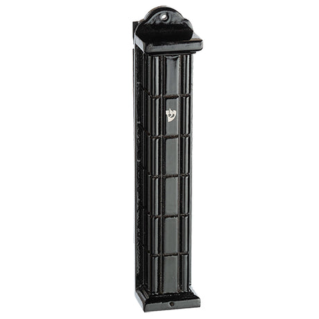 Wooden Black Mezuzah - Squares - LEHADAR