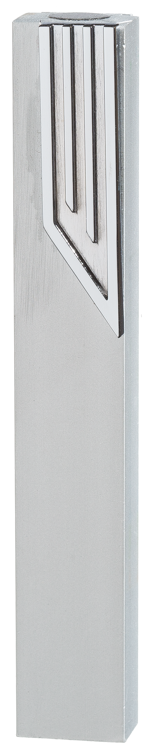 Aluminum Mezuzah with Metal "Shin"