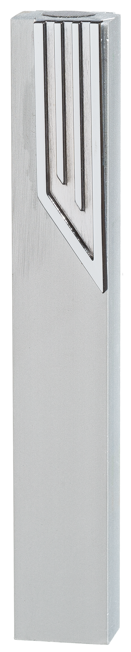 Aluminum Mezuzah with Metal "Shin"