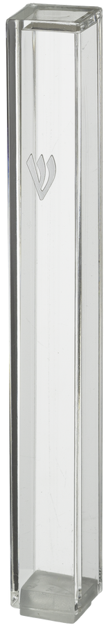 Transparent Plastic Mezuzah With Rubber Cork - LEHADAR