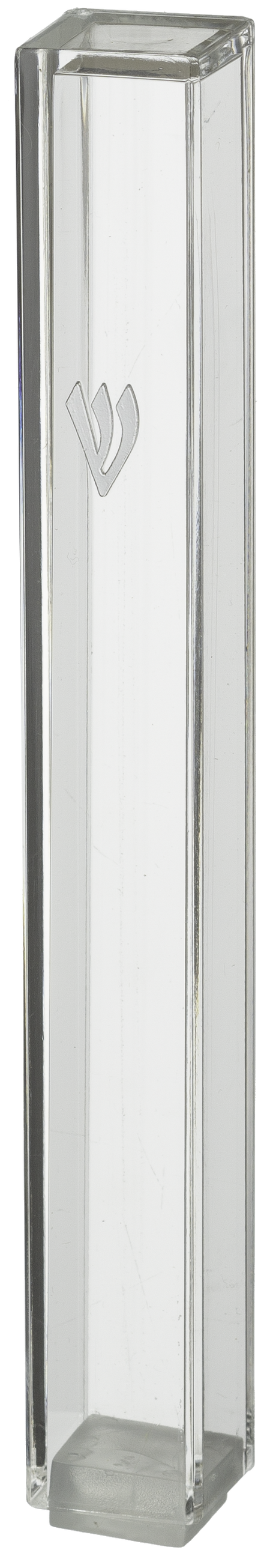 Transparent Plastic Mezuzah With Rubber Cork - LEHADAR