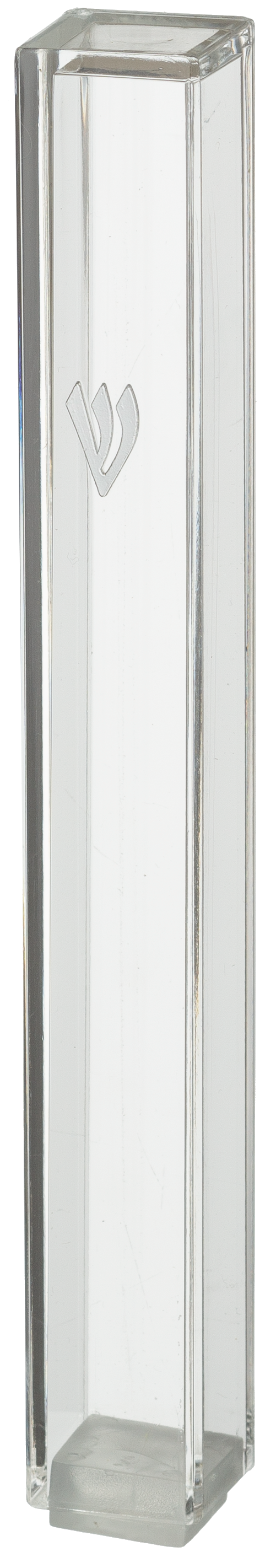 Transparent Plastic Mezuzah With Rubber Cork - LEHADAR