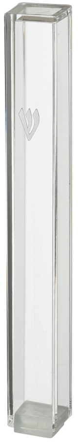 Transparent Plastic Mezuzah With Rubber Cork - LEHADAR