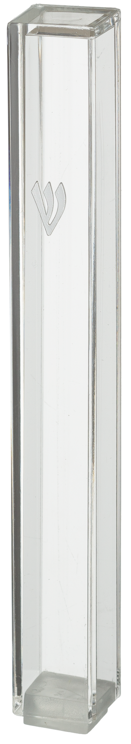 Transparent Plastic Mezuzah With Rubber Cork - LEHADAR