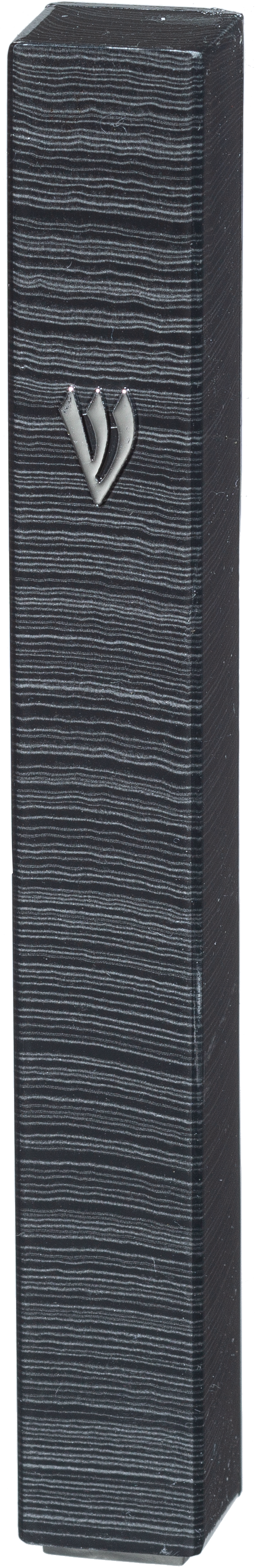 Plastic Mezuzah With Rubber Cork 10 Cm 3d Metal Painted - LEHADAR