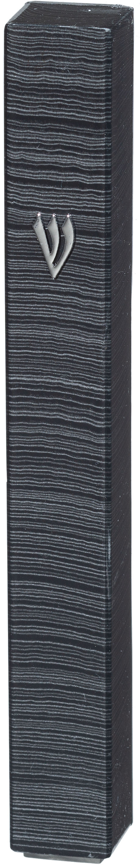 Plastic Mezuzah With Rubber Cork 15 Cm 3d Metal Painted - LEHADAR