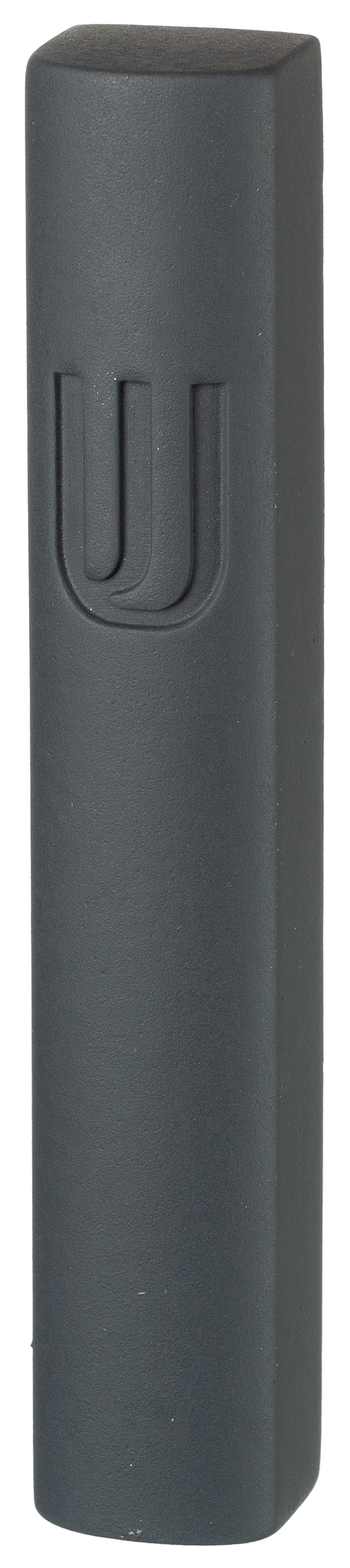 Dark Gray Polyresin Mezuzah 12 Cm - LEHADAR