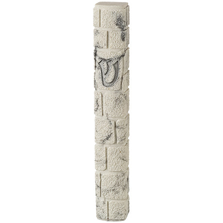 Stone-Like "Kotel" Mezuzah 25 cm- White Marble - LEHADAR