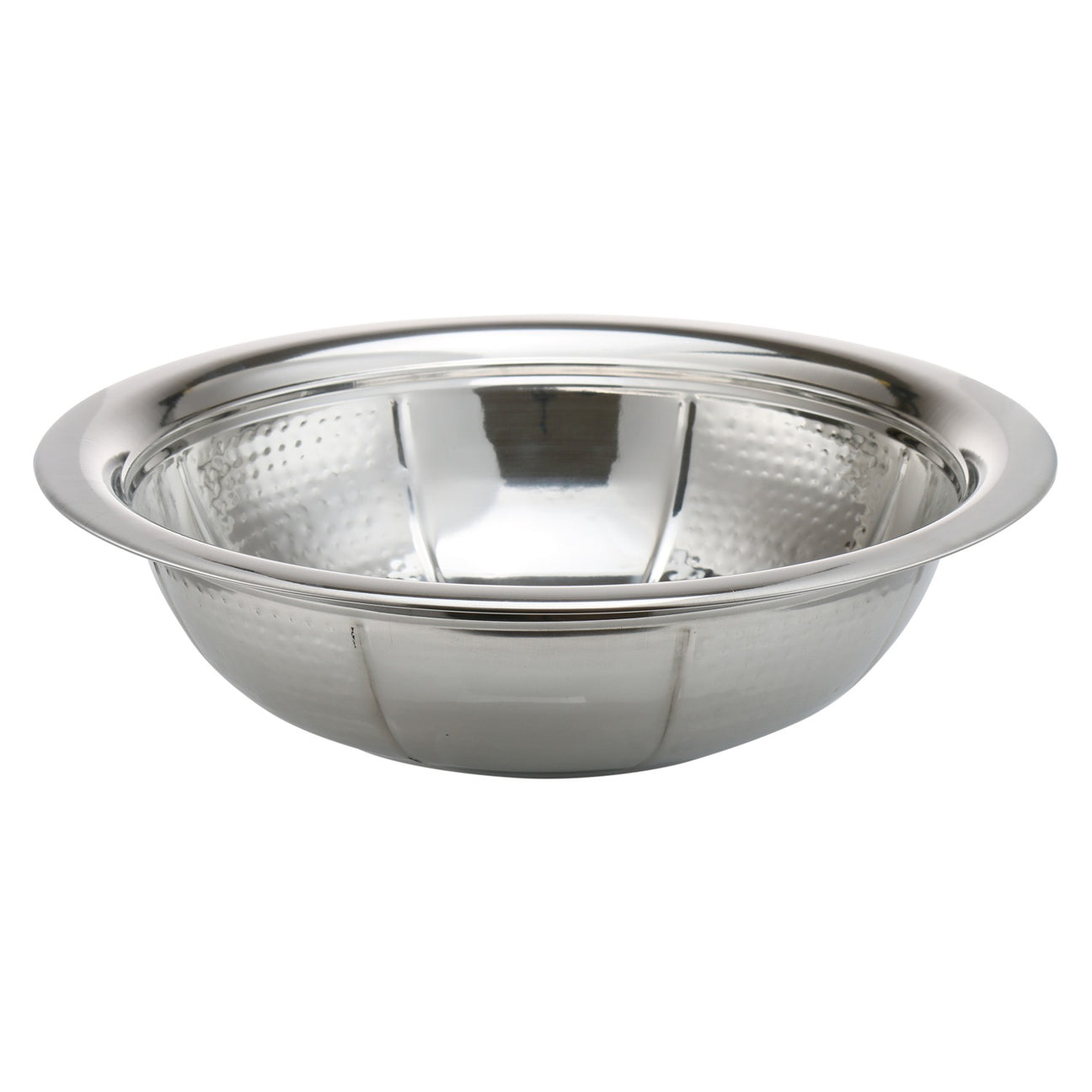 Stainless Steel Washing Bowl Hammered And Shinny 14" - LEHADAR
