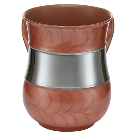 Washing Cup Light Brown & Silver ` - LEHADAR