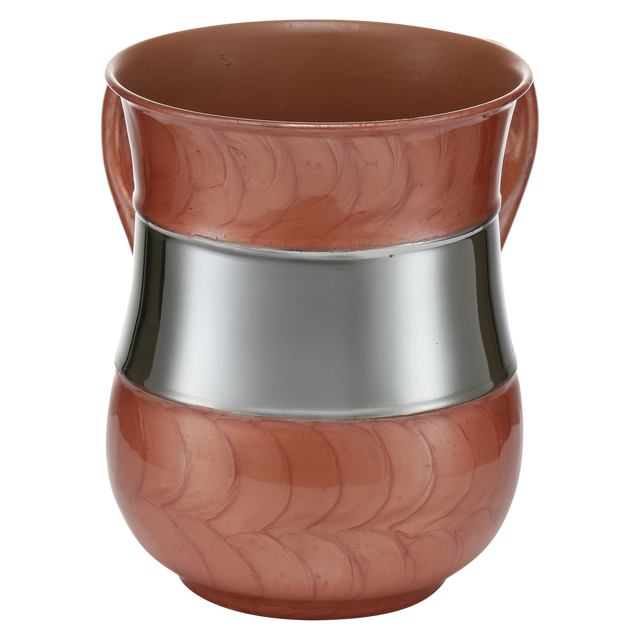 Washing Cup Light Brown & Silver ` - LEHADAR