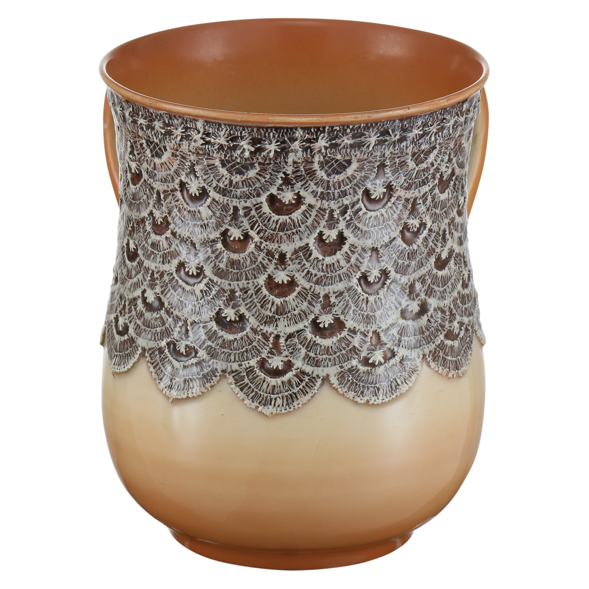 Washing Cup Lace Design Ivory ` - LEHADAR