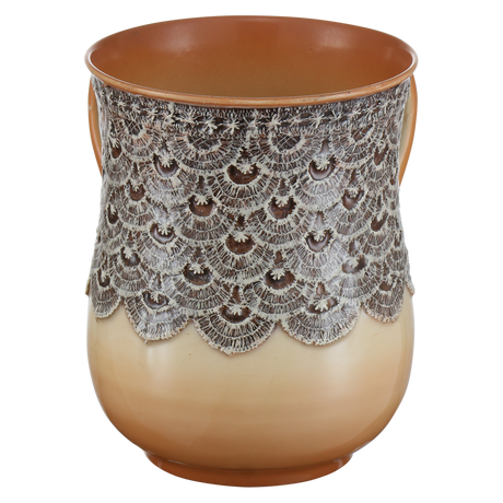 Washing Cup Lace Design Ivory ` - LEHADAR