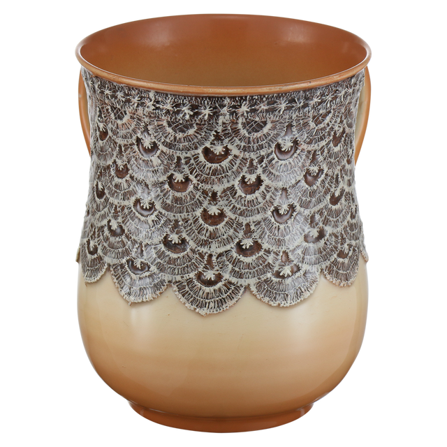 Washing Cup Lace Design Ivory ` - LEHADAR
